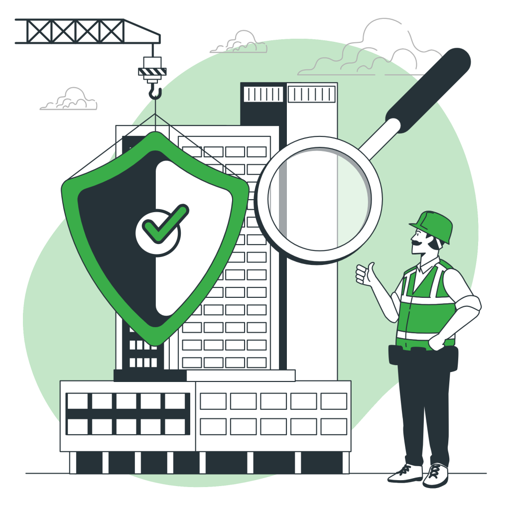 Illustration representing workplace safety